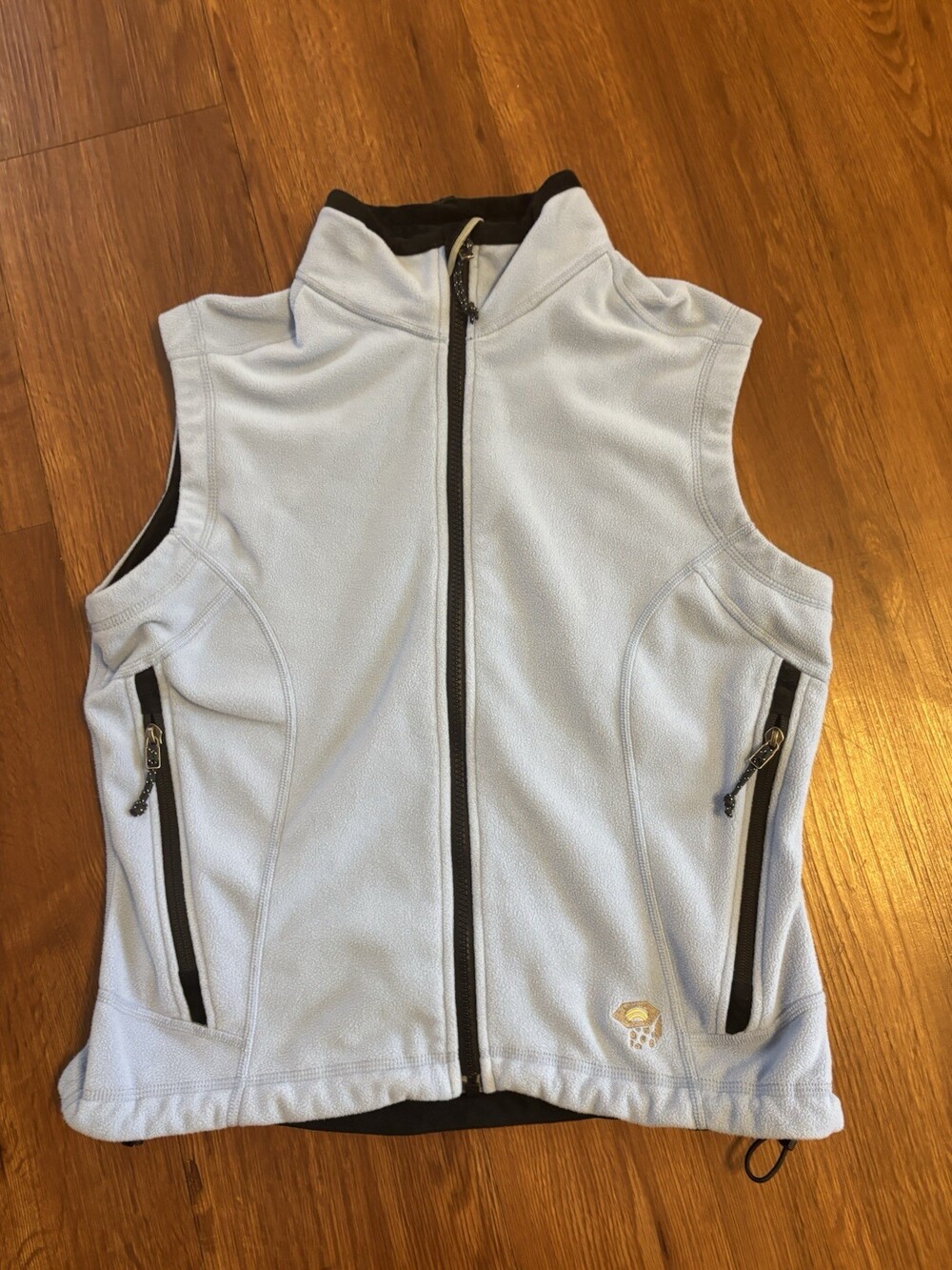 Mountain Hardwear Womens Size 6 Small Grey Soft Shell Windstopper Full Zip Vest